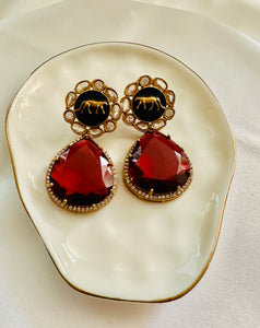 Ruby earrings